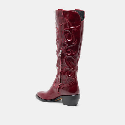 Dolce Vita SHOES Mirla Oxblood Leather Boots