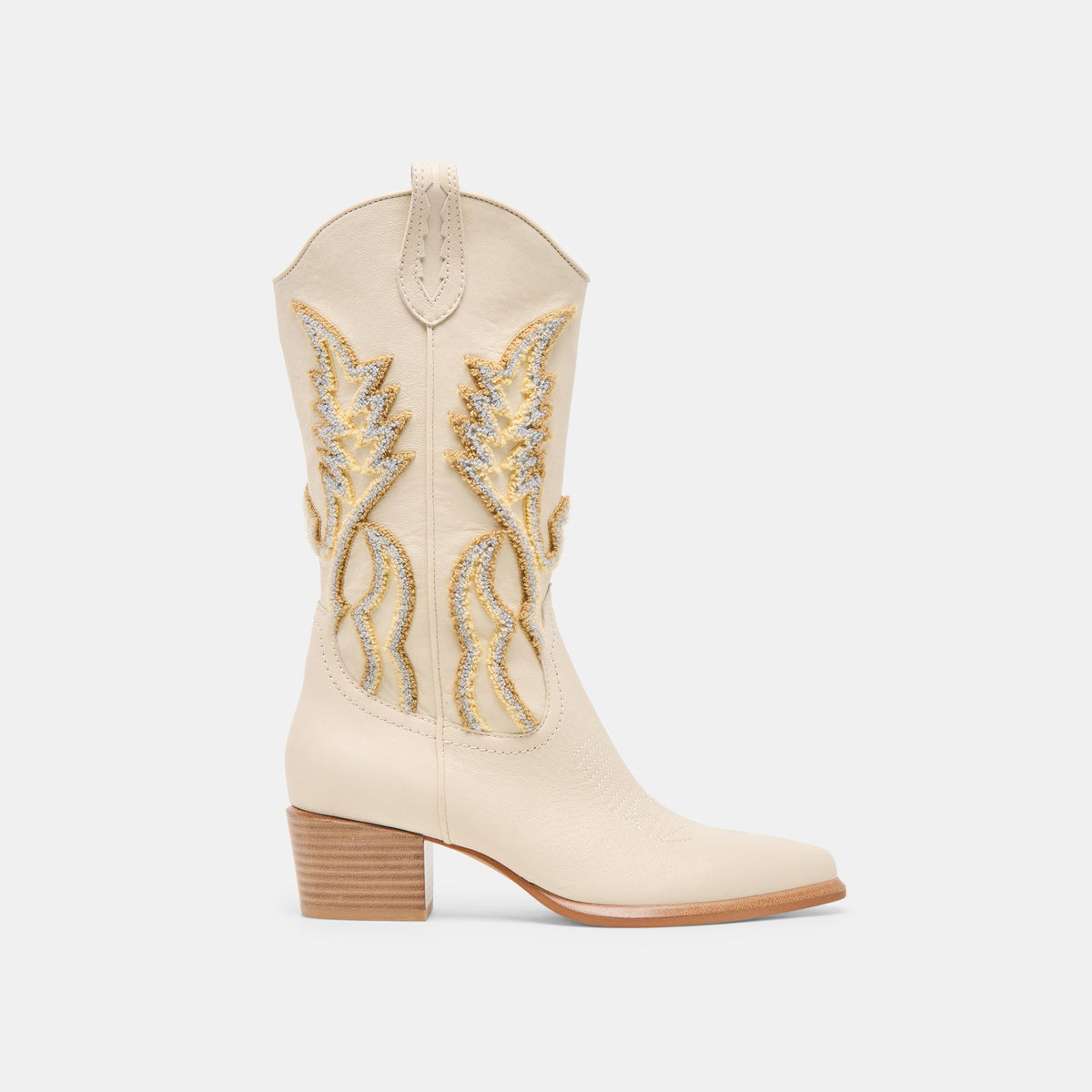 Dolce Vita SHOES Vila Ivory Leather Boots