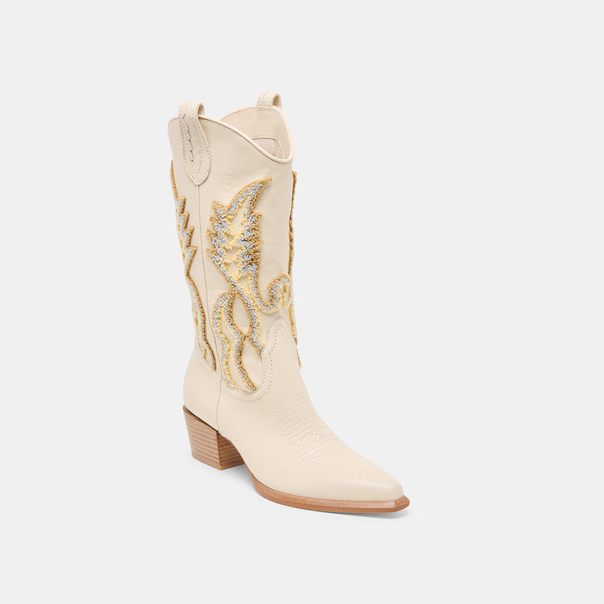 Dolce Vita SHOES Vila Ivory Leather Boots