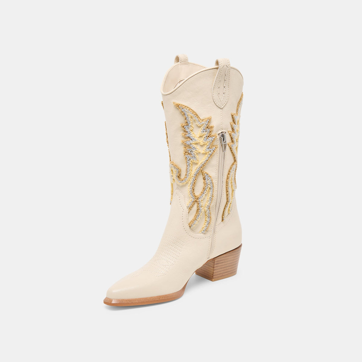 Dolce Vita SHOES Vila Ivory Leather Boots