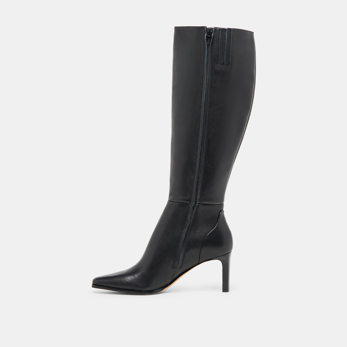 Dolce Vita SHOES Emmi Black Leather Wide Calf Boots