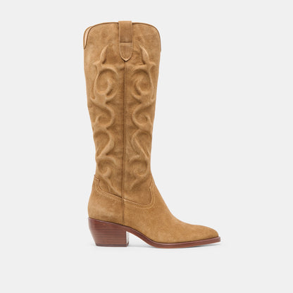 Dolce Vita SHOES Mirla Lt Brown Suede Boots