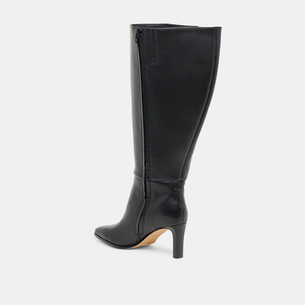 Dolce Vita SHOES Emmi Black Leather Extra Wide Calf Boots