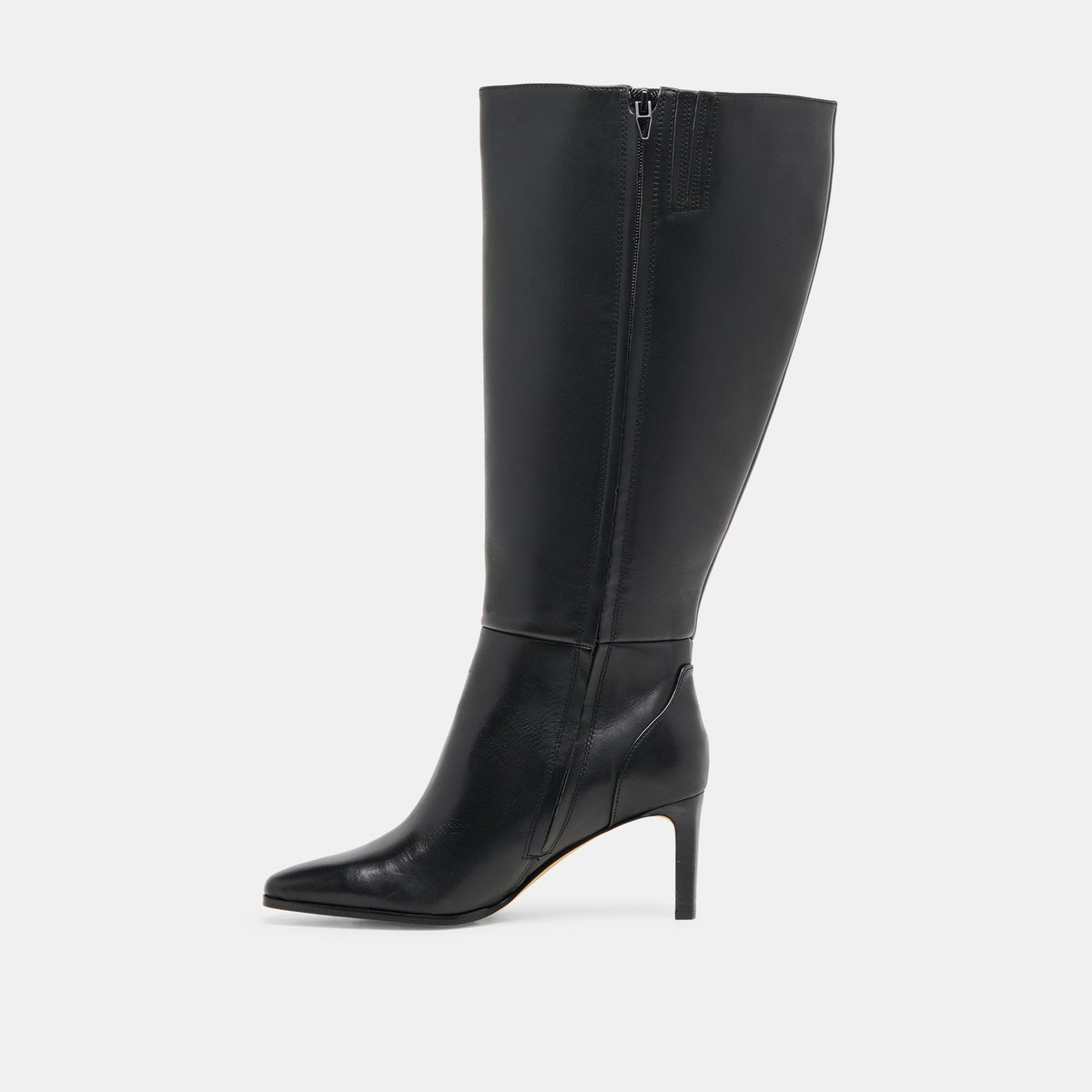 Dolce Vita SHOES Emmi Black Leather Extra Wide Calf Boots