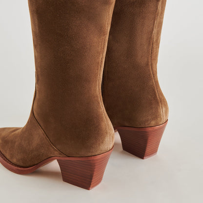 Dolce Vita SHOES Raj Boots in Brown Suede | Women's Brown Suede Knee-High Boots
 – Dolce Vita