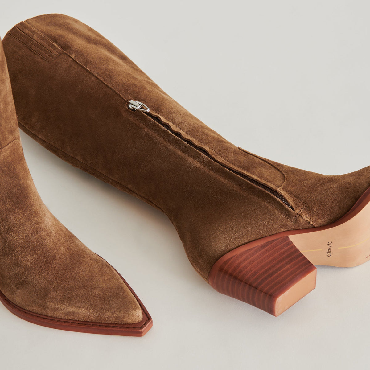 Dolce Vita SHOES Raj Boots in Brown Suede | Women's Brown Suede Knee-High Boots
 – Dolce Vita