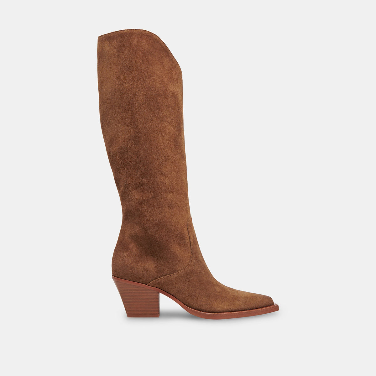 Dolce Vita SHOES RAJ Wide Calf Boots Brown Suede | Women's Brown Suede Knee-High Boots
 – Dolce Vita
