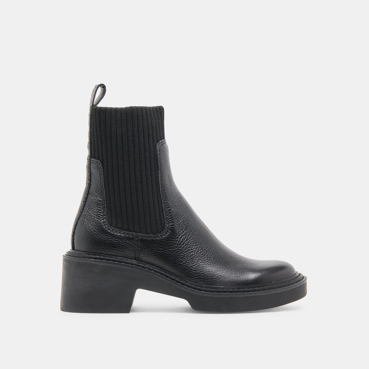 Dolce Vita SHOES Hilora H2O Waterproof Black Leather Boots