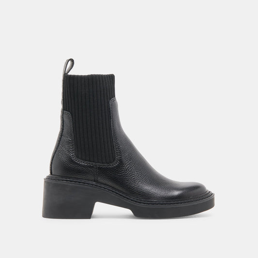 Dolce Vita SHOES Hilora H2O Waterproof Black Leather Boots