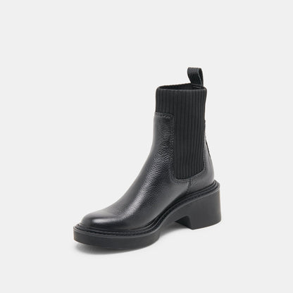 Dolce Vita SHOES Hilora H2O Waterproof Black Leather Boots
