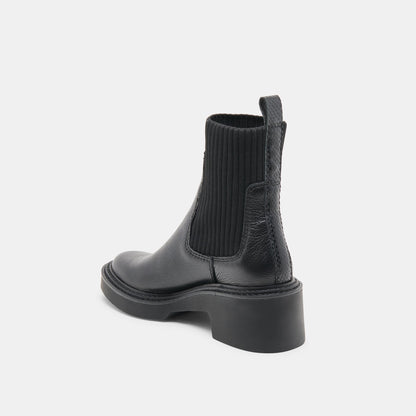 Dolce Vita SHOES Hilora H2O Waterproof Black Leather Boots
