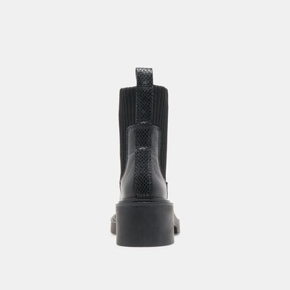 Dolce Vita SHOES Hilora H2O Waterproof Black Leather Boots