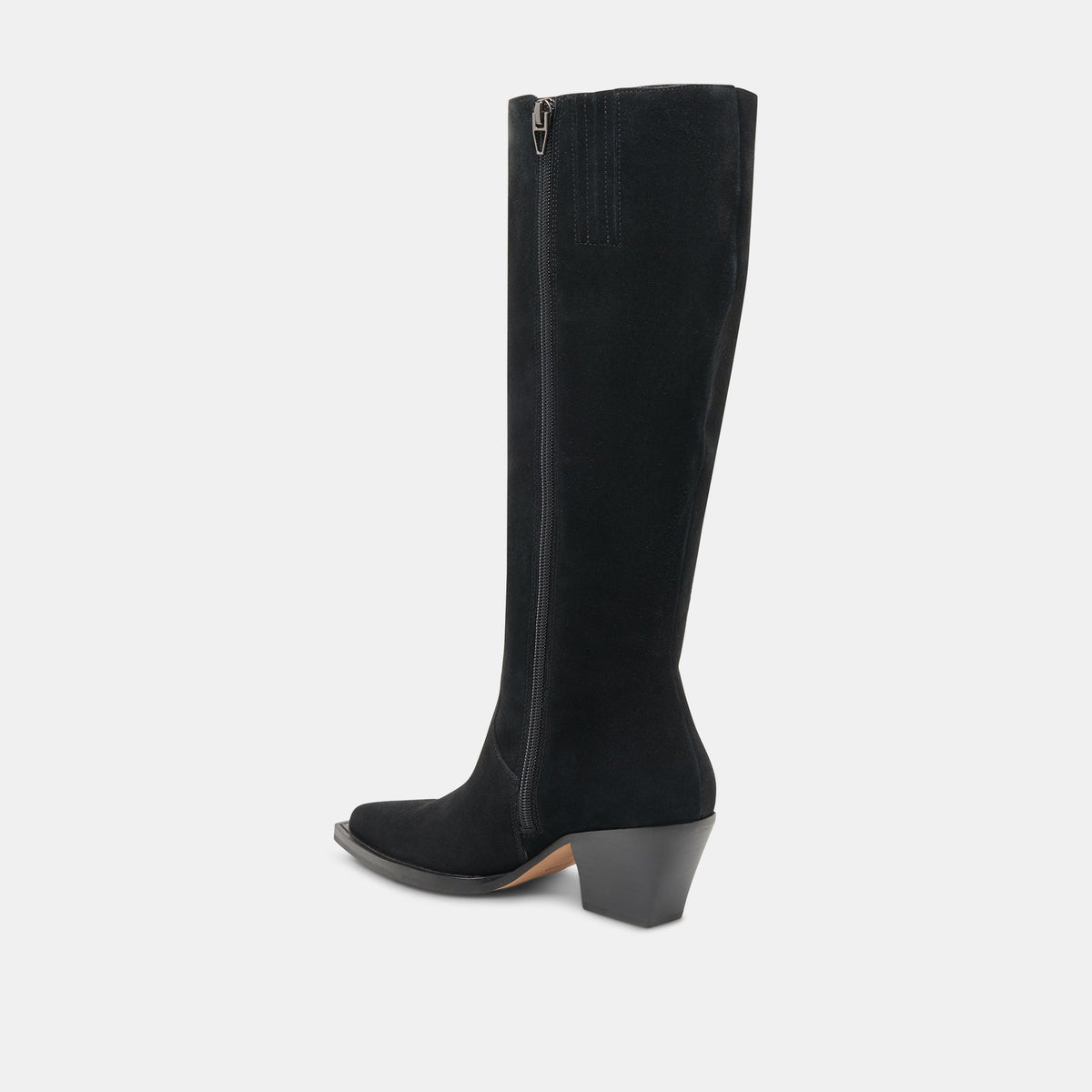 Dolce Vita SHOES RAJ Wide Calf Boots Onyx Suede | Women's Onyx Suede Knee-High Boots
 – Dolce Vita