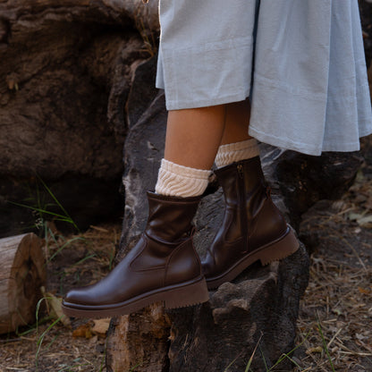 Dolce Vita SHOES Simaya H2O Waterproof Mahogany Leather Boots