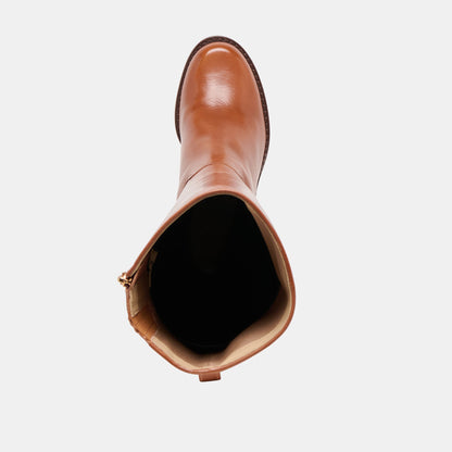 Dolce Vita SHOES Lucyle Tan Leather Boots