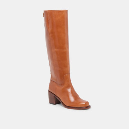 Dolce Vita SHOES Lucyle Tan Leather Boots