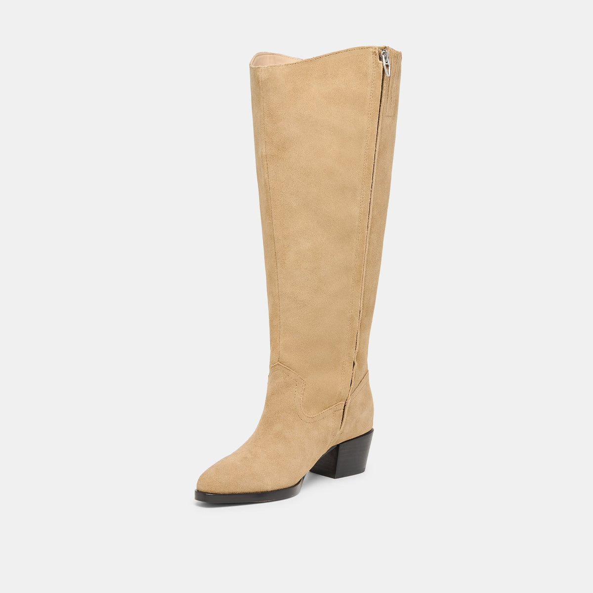 Dolce Vita SHOES Virona H2O Waterproof Dk Taupe Suede Extra Wide Calf Boots