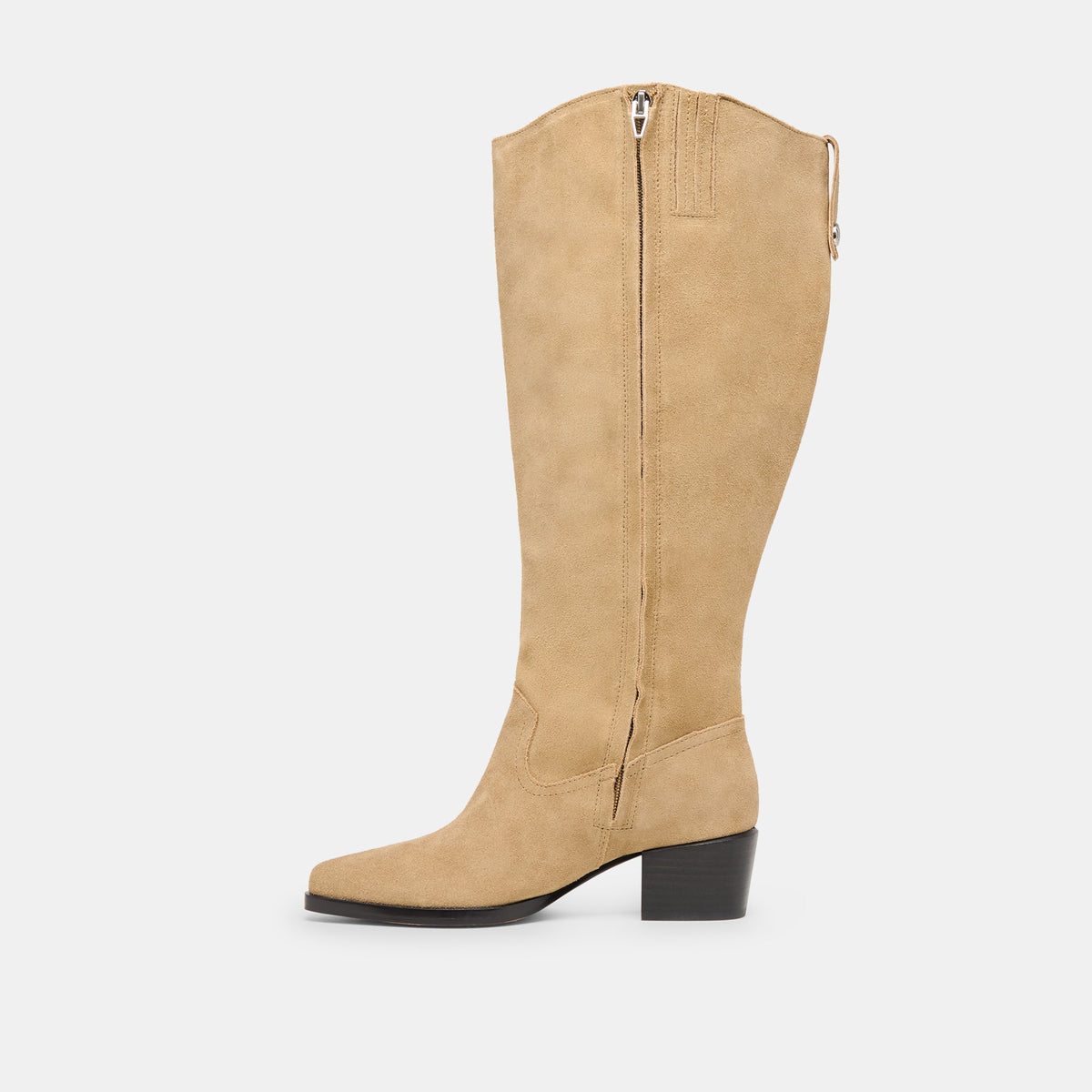 Dolce Vita SHOES Virona H2O Waterproof Dk Taupe Suede Extra Wide Calf Boots