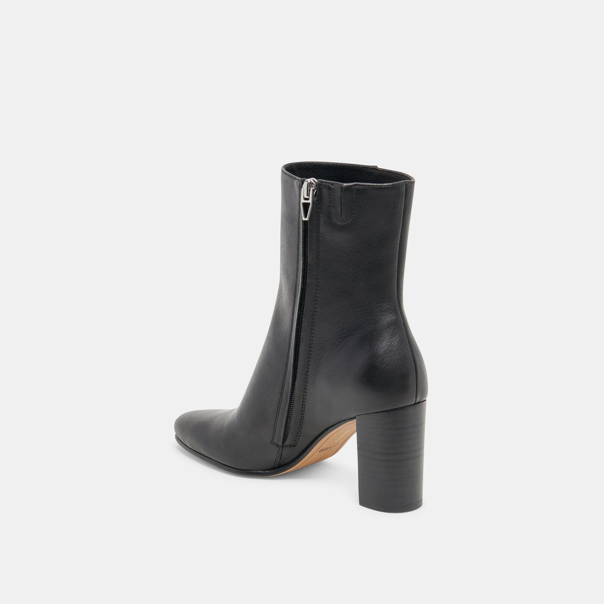 Dolce Vita SHOES Suzy Wide Black Leather Booties