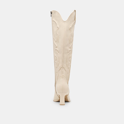 Dolce Vita SHOES Alisa Creme Leather Boots