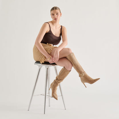 Dolce Vita SHOES Kinzy Camel Suede Boots
