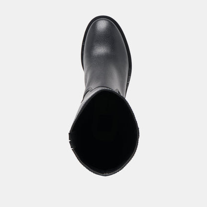 Dolce Vita SHOES Kilian H2O Waterproof Black Leather Wide Calf Boots