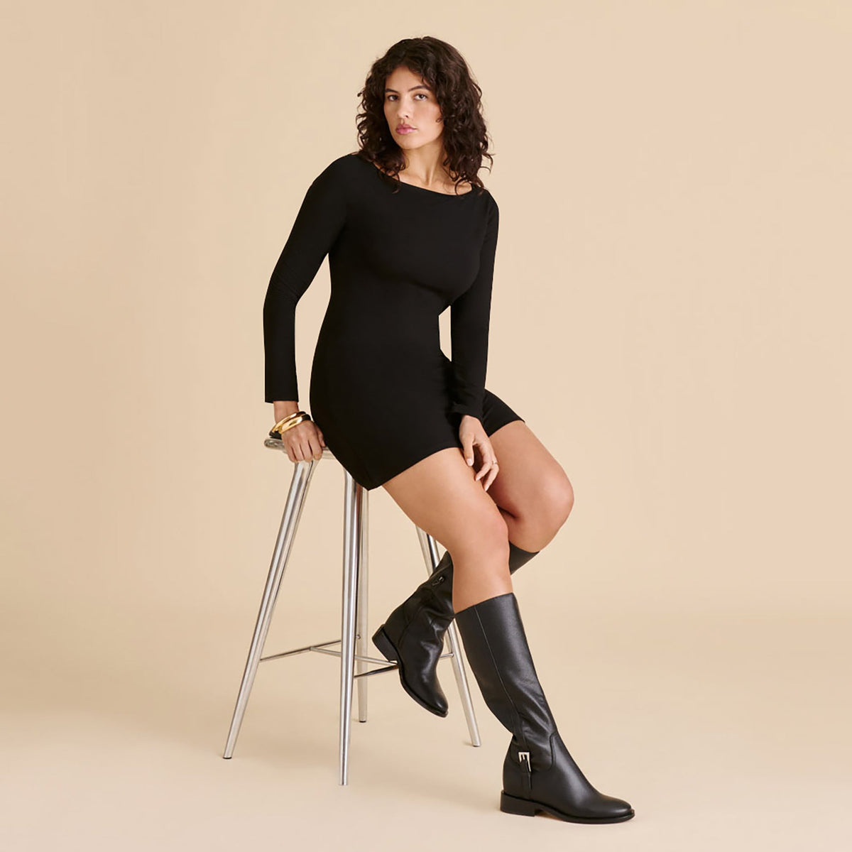 Dolce Vita SHOES Kilian H2O Waterproof Black Leather Boots