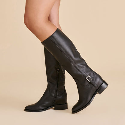 Dolce Vita SHOES Kilian H2O Waterproof Black Leather Boots