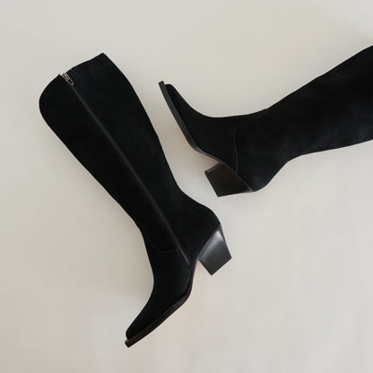 Dolce Vita SHOES Raj Extra Wide Calf Onyx Suede Boots | Suede Wide Calf Boots
 – Dolce Vita