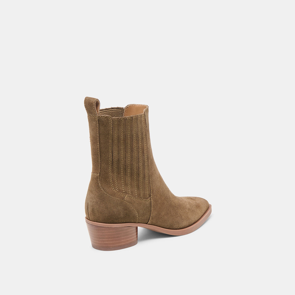 Dolce Vita SHOES Faint H2O Waterproof Olive Suede Booties