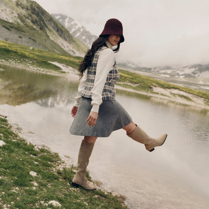 Dolce Vita SHOES Virona H2O Waterproof Dk Taupe Suede Boots