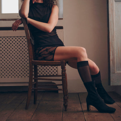 Dolce Vita SHOES Roan Onyx Stella Suede Boots