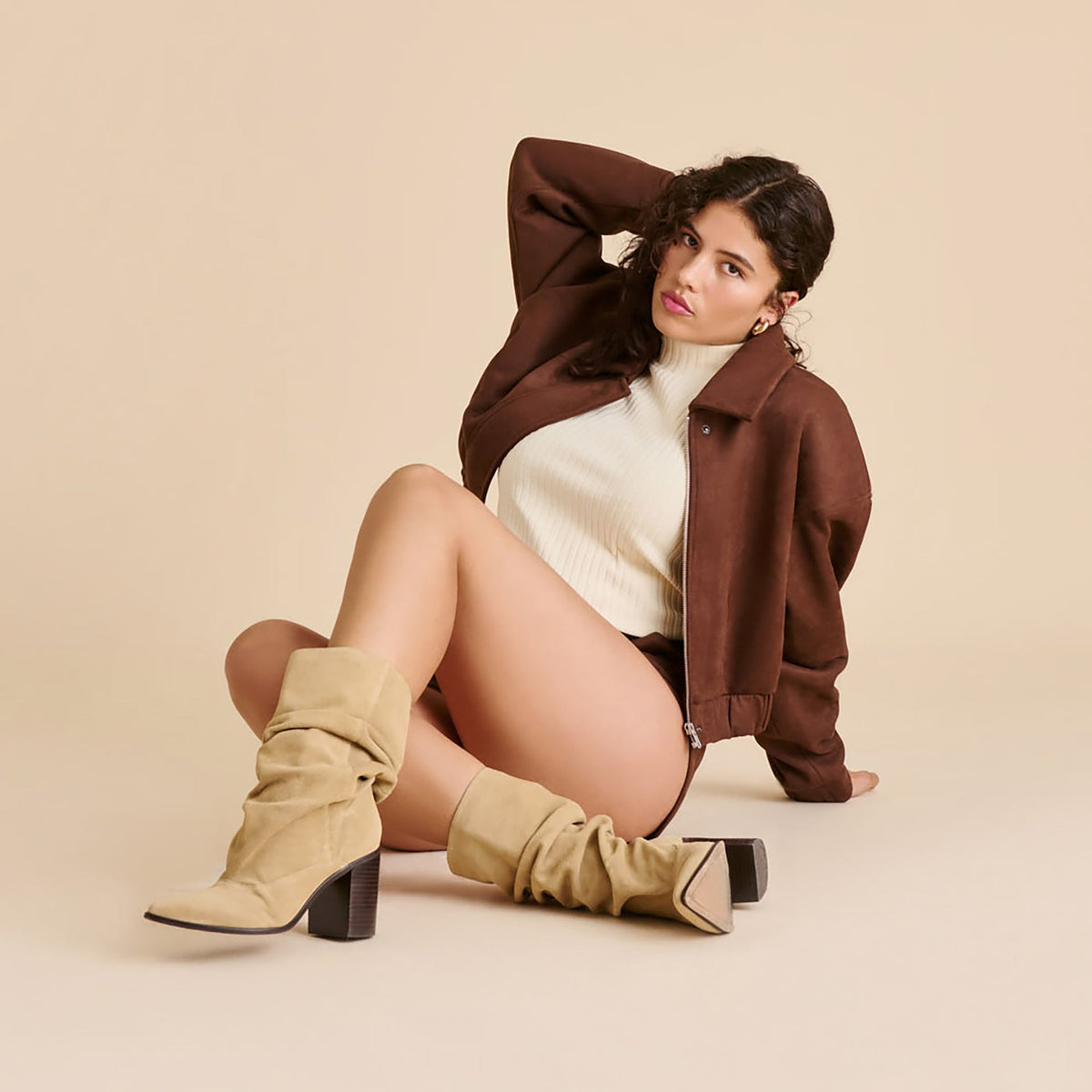 Dolce Vita SHOES Talina Dk Taupe Suede Boots
