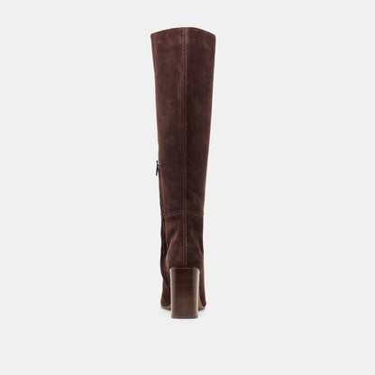 Dolce Vita SHOES Hudsin Mahogany Suede Boots