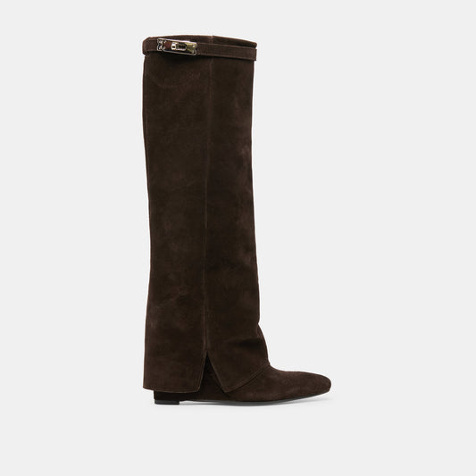 Dolce Vita SHOES Aggy Dk Brown Suede Boots
