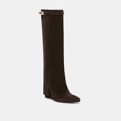 Dolce Vita SHOES Aggy Dk Brown Suede Boots