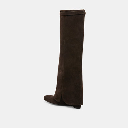 Dolce Vita SHOES Aggy Dk Brown Suede Boots