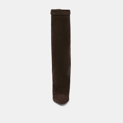Dolce Vita SHOES Aggy Dk Brown Suede Boots