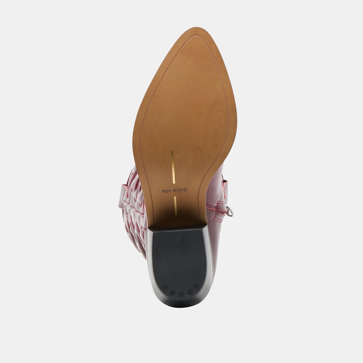 Dolce Vita SHOES Mirla Oxblood Leather Extra Wide Calf Boots