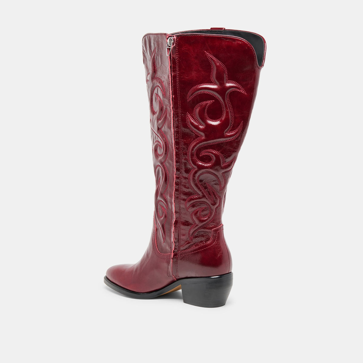 Dolce Vita SHOES Mirla Oxblood Leather Extra Wide Calf Boots