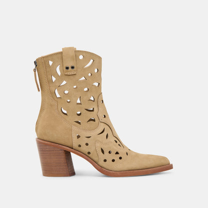 Dolce Vita SHOES Zenobi Dk Taupe Suede Booties