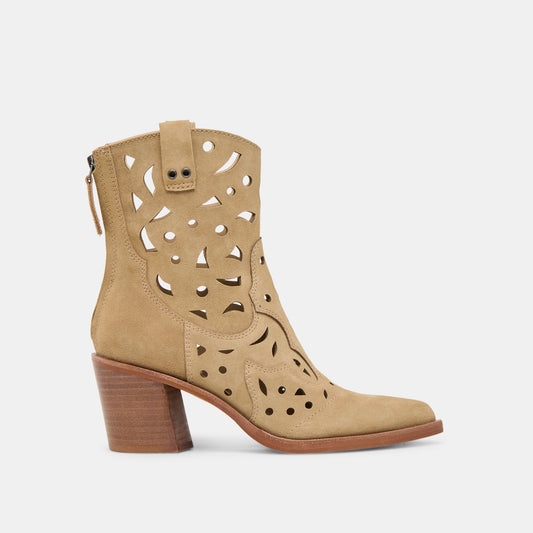 Dolce Vita SHOES Zenobi Dk Taupe Suede Booties