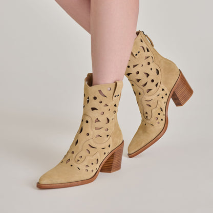Dolce Vita SHOES Zenobi Dk Taupe Suede Booties