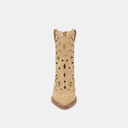 Dolce Vita SHOES Zenobi Dk Taupe Suede Booties