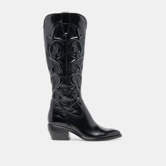 Dolce Vita SHOES Mirla Black Leather Boots