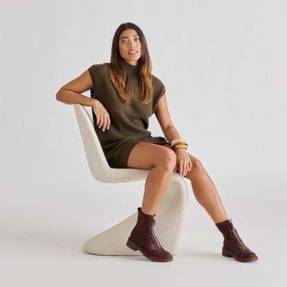 Dolce Vita SHOES Shante Mahogany Stella Suede Boots