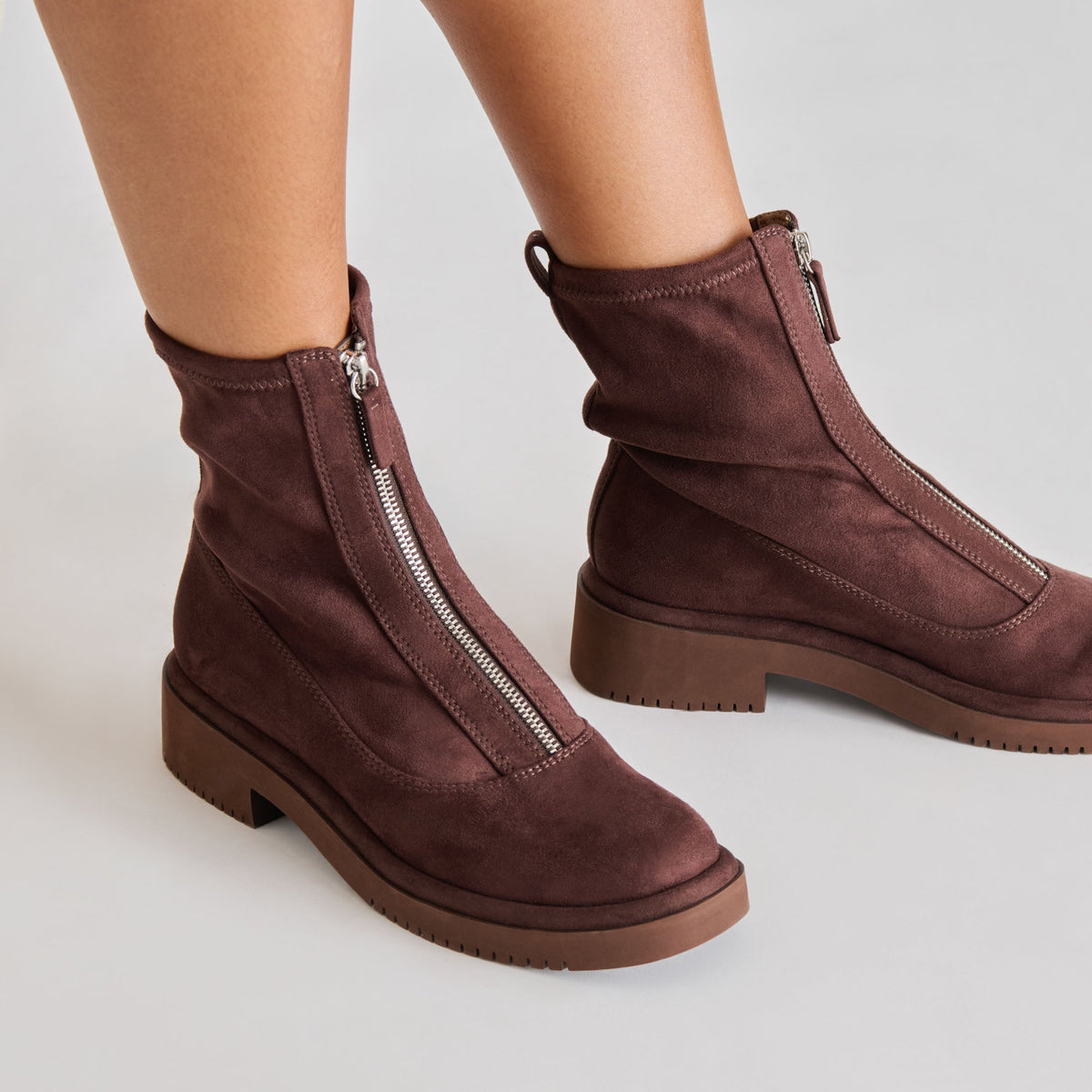 Dolce Vita SHOES Shante Mahogany Stella Suede Boots