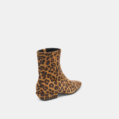 Dolce Vita SHOES Joanie Leopard Printed Suede Booties