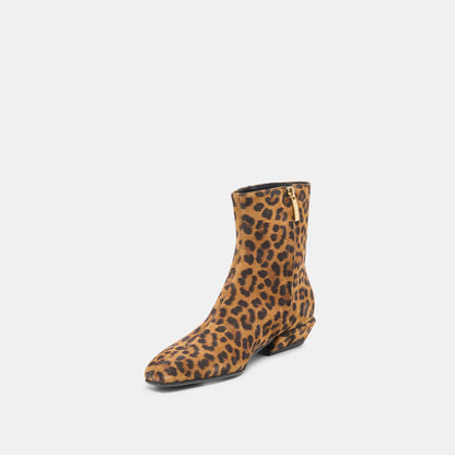 Dolce Vita SHOES Joanie Leopard Printed Suede Booties