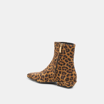 Dolce Vita SHOES Joanie Leopard Printed Suede Booties